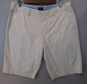 J. Crew Revington Baumwolle Chino Stil Golfshorts vorne flach elfenbeinfarben Herren Gr. 33W - Bild 1 von 14