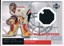 2002-03 UD MASK COLLECTION SUPER STOPPERS UPPER DECK HOCKEY HALL OF FAME ROMAN