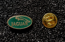 Jaguar Pin Logo oval dunkelgrün emailliert - Maße 19x11mm