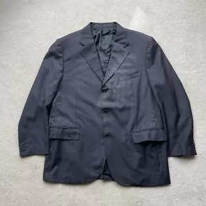 Canali Vintage Men’s Pure Wool Blazer Jacket Grey SIze IT 56 S Made in Italy - Picture 1 of 18