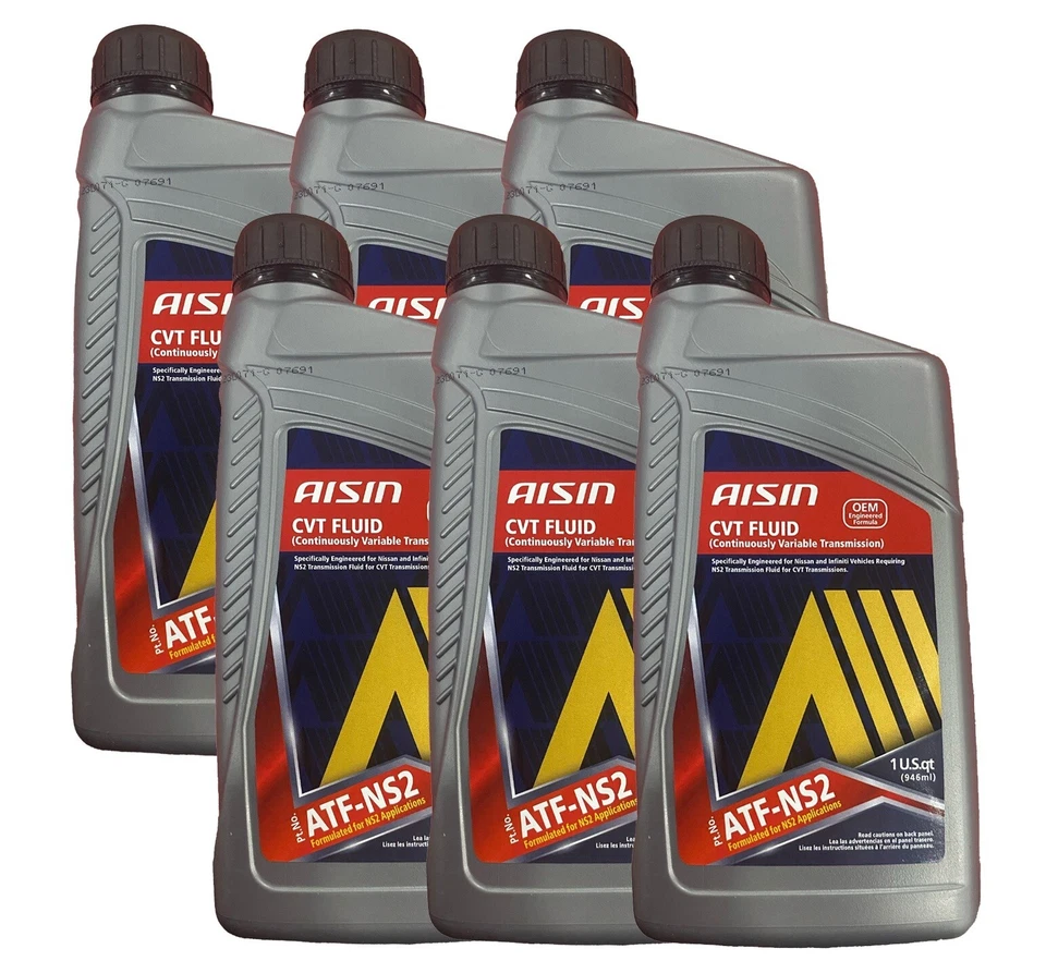 Aisin 6 Quarts Auto Trans Fluid For Nissan Chevrolet Dodge Jeep Saturn 6 x 1qt - Image 1 of 1