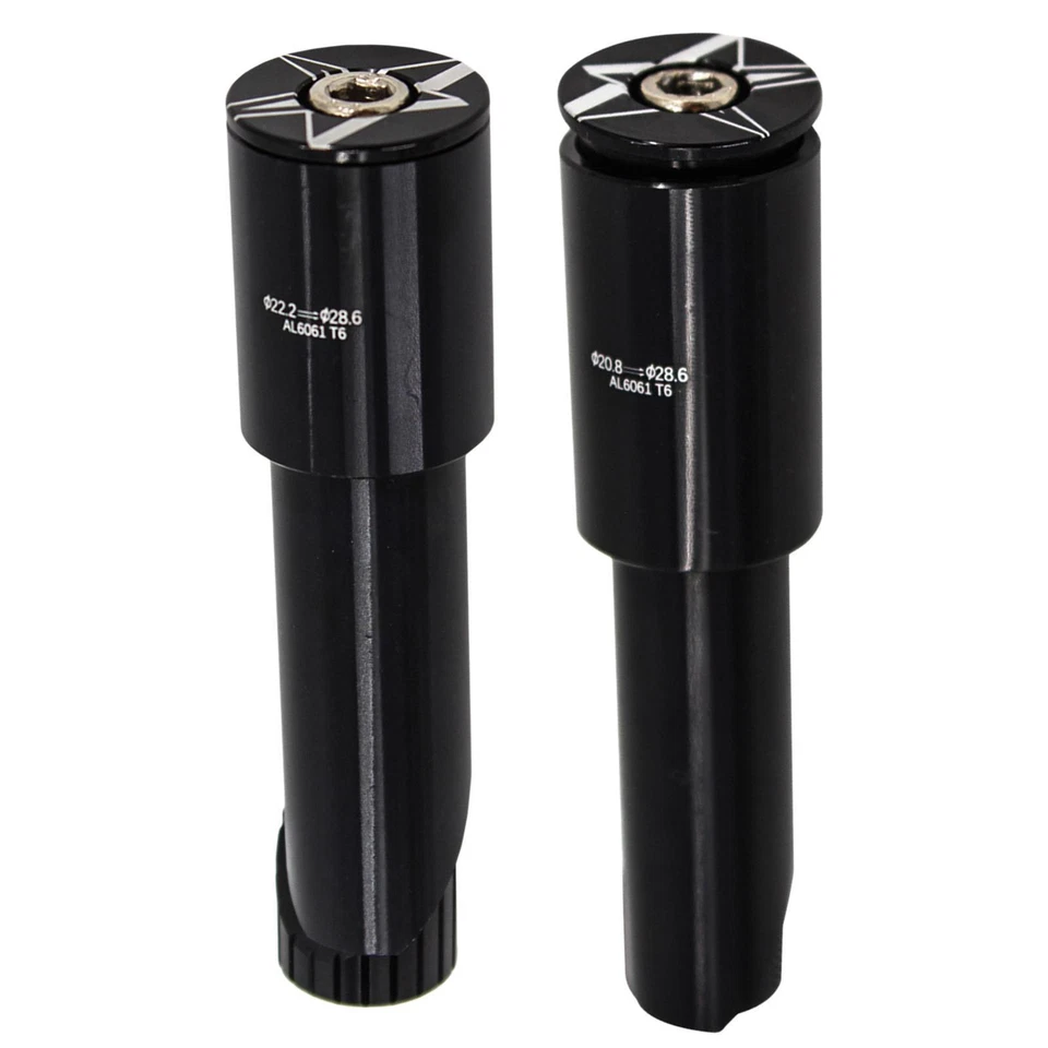 22.2/20.8mm-28.6mm (1-1/8") Bike Featherless Stem Adapter - Image 1 of 1