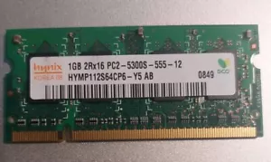 Hynix 1GB 2Rx8 PC2-5300S-555-12 - Picture 1 of 2