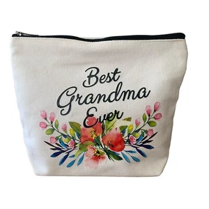 Charmoly Grandma Gifts Best Grandma Ever Makeup Bag Outstanding Condition - Picture 1 of 8
