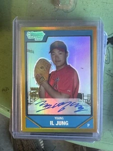 2007 Bowman Chrome Young IL Jung 1st Bowman Gold Refractor /50 #BC246 - Picture 1 of 2