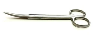 Instrumento dental 5,5" Mayo tijeras curvas acero inoxidable tijera afilada - Imagen 1 de 5