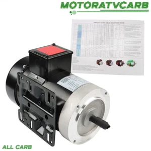 ALL-CARB Electric Motor 2 HP 3 Phase 56C Frame 1800 RPM TEFC 230 / 460 Volt - Picture 1 of 21