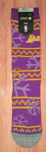 MENS STANCE NBA LAKERS PURPLE CASUAL CREW SOCKS SIZE L (9/13) - Picture 1 of 1