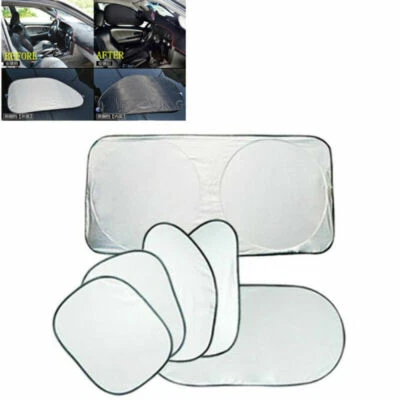 6x Car Auto Window Sun Shade Car Windshield Visor Folding Cover Window Sunshade - Image 1 of 4