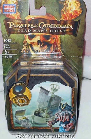 NEW SEALED Disney PIRATES CARIBBEAN Dead Man's Chest MEGA BLOK 1012 Davy Jones Cover
