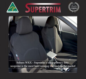 Seat Cover Fits Subaru WRX Front 100% Waterproof Premium Neoprene Airbag Safe