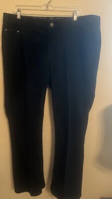 Cintura elástica Lee Riders para mujer talla 18 Petite negra sin huecos Foto 1 de 4