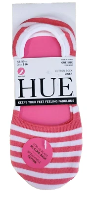 Hue Women's High Cut Resort Liner Sock (1Pair) Watermelon Stripes - Image 1 of 4