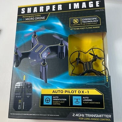 Sharper Image Rechargeable 2.4GHz DX-1 Micro Drone Parts Only - Image 1 of 4