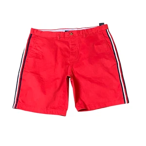 Pantalones Cortos Chinos Tommy Hilfiger Para Hombre 38W 9L Rojo Clásicos Elastizados Frente Plano Preppy - Imagen 1 de 3