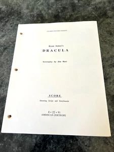 DRACULA ORIGINAL 1991 SCORE SHOOTING SCRIPT & STORYBOARDS COPPOLA RARE 437 PGS - Picture 1 of 6