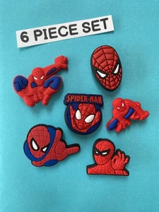 6x Spider-man Spiderman Spidey Estilo Jibbitz Crocs Zapatos Dijes Zueco Jibbit - Imagen 1 de 5