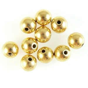 Memory Drahtenden: 5mm rund, vergoldetes Metall, 48 Stück, Großpackung - Bild 1 von 3