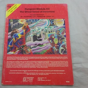 Advanced Dungeons & Dragons AD&D Module C2: The Ghost Tower of Inverness TSR9038 - Picture 1 of 3