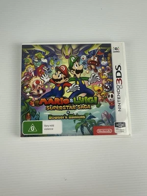 Mario & And Luigi Superstar Saga + Bowsers Minions para Nintendo 3DS EN MUY BUENA CONDICIÓN Foto 1 de 4
