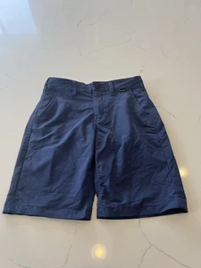 Hurley Nike Dri-Fit Shorts Boys, Size 10, Blue Adjustable Pockets - Picture 1 of 8