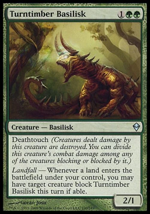 Turntimber Basilisk - Medium Play MTG Zendikar - Image 1 of 1