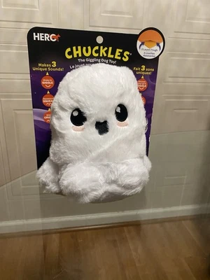 Hero  Very Cute And Solf  Chuckles Ghost Plush with 9” Make 3 Unique Sounds - Image 1 of 4