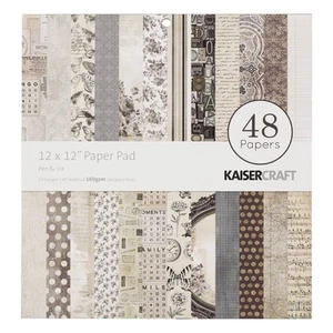 NEW Kaisercraft Pen & Ink 30 cm Paper Pad By Spotlight - Picture 1 of 1