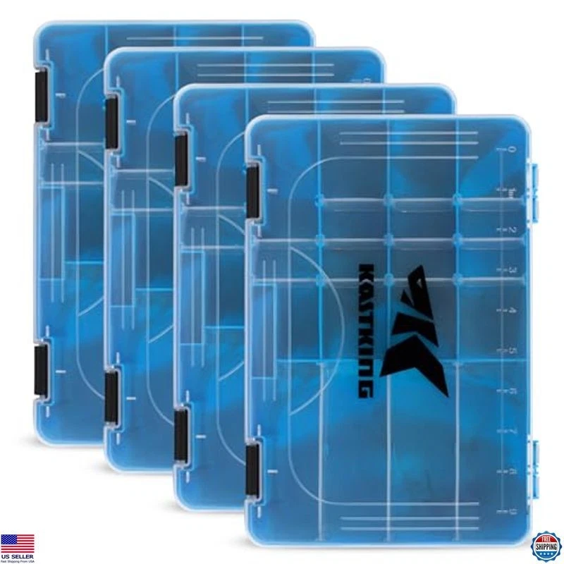 Organizador de armazenamento caixa de equipamento de pesca camuflagem com divisórias removíveis, 2/4 - Imagem 1 de 4