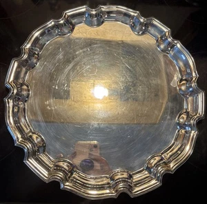 Vintage Tiffany & Co. Sterling Silverplate AT&T 100% 1986 12 3/8” Platter Plate - Picture 1 of 5
