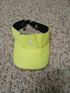 Air Jordan Nike Poolside Visor Jumpman Adjustable Yellow Cement Golf Hat BV3523 - Picture 1 of 7