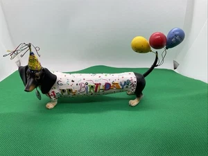 Westland Hot Diggity Dackel Whoopie Weiner Figur Geburtstag Hut Hund 2006 - Bild 1 von 4