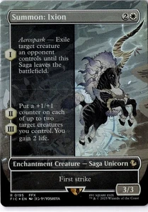 Summon: Ixion (Borderless) R foil Commander: FINAL FANTASY 195 Near Mint - Picture 1 of 2