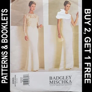 Vintage Badgley Mischka for Vogue Top & Dress Pattern #2065 Size 18-20-22 UNCUT - Picture 1 of 9