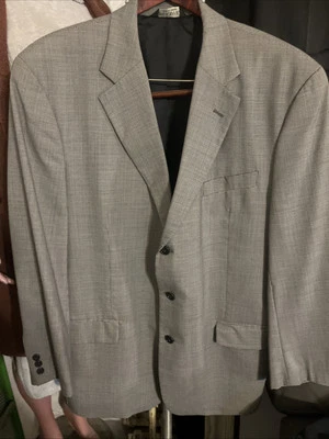 Joseph A Bank Wool Sport Coat Blazer Mens 44R Gray Multicolor Houndstooth Check - Image 1 of 4