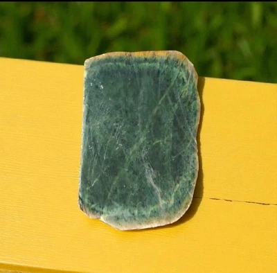 Nice Natural Rough Green Nephrite Jade Slab 2 lb - Image 1 of 4