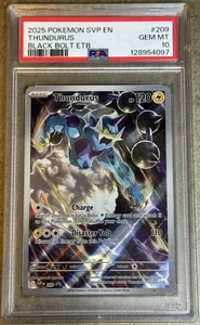 2025 POKEMON SVP EN THUNDURUS BLACK BOLT ETB #209 💎 PSA 10 - Picture 1 of 6