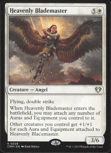 Heavenly Blademaster 2023 MTG #28 Masters/Raro Commander Masters - Foto 1 di 2