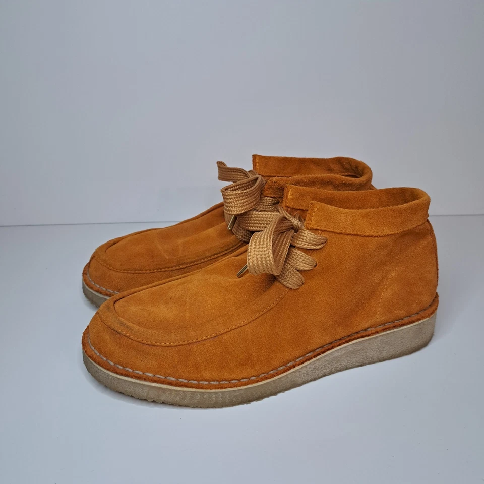 Free People Mujer Ashton Suave Gamuza Encaje Sin usar, Botines Naranja EU 39 US 8.5 Foto 1 de 4