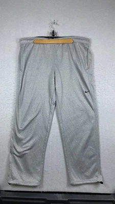 Pantalones Nike Therma-FIT para Hombres XL Gris Forrados de Vellón Entrenamiento Atlético Bolsillos con Cremallera Foto 1 de 4