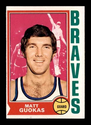1974 Topps #117 Matt Guokas   EXMT/EXMT+ X3424288 - Image 1 of 3