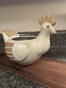 Vintage Pottery Chicken David Stewart Lions Valley Stoneware 8½" L - Picture 1 of 12