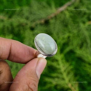 Gift For Women Stackable Adjustable Ring 925 Silver Natural Aquamarine Gemstone - Picture 1 of 3