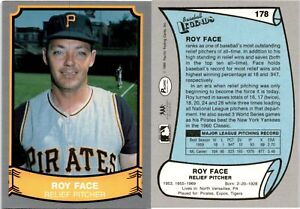 1989 Baseball Legends Card 178 ROY FACE PITTSBURGH PIRATES