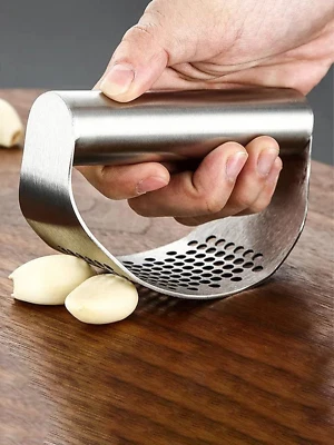 Stainless Steel Garlic Crusher Press Squeezer Mincer Heavy Duty Manual Chopper - Image 1 of 4