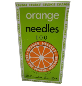100 Singer Kenmore Compatible Sewing Machine Needles 15x1 #16/100 Orange Brand - Picture 1 of 5