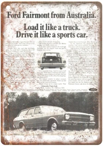 Vintage 1967 Ford Fairmont Estate Ad Retro Look Metal Sign A7686 - Picture 1 of 2