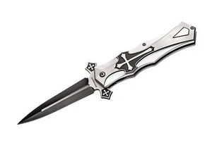 Böker Magnum Crusader Taschenmesser Kreuzritter 440A Liner Lock EDC ✔️ 01LG281 - Bild 1 von 7