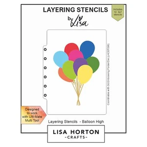 Lisa Horton Handwerk Schicht Schablonen-Ballon hoch (1er Pack) - Bild 1 von 1