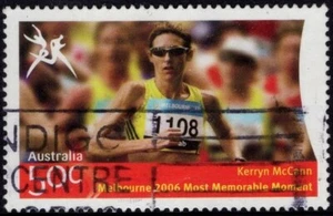 2006 Commonwealth Games 50c Kerryn McCann (1) Stamp Good Used - Bild 1 von 1